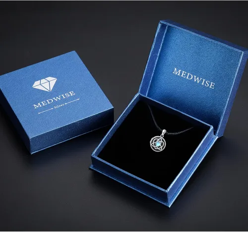 Miniatura 7 de MEDWISE Collar con medallón celta para mujer, plata de ley S925 que sostiene fotos de fotos con nudo de amor celta, collar personalizado, joyería