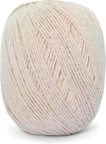 Miniatura 2 de Circulo - Hilo de algodón natural 4/10 grueso, 14.11 onzas de hilo sin teñir, 100% algodón brasileño para ganchillo, tejido y macramé, color: 20