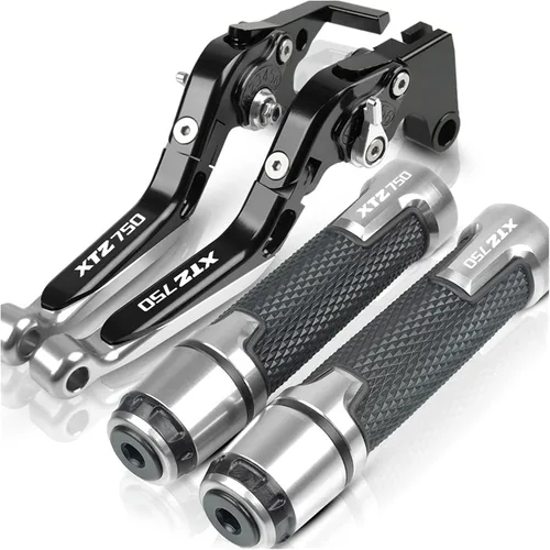 Miniatura 24 de Accesorios CNC para motocicleta, ajustable, plegable, extensible, con logotipo, palancas de embrague de freno, manillar, extremos para Yamaha XTZ750
