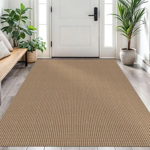 Miniatura 185 de EARTHALL Alfombra de pasillo 3x14 pies, alfombras lavables extra largas para pasillos, tejidas, antideslizante, alfombra trenzada para entrada
