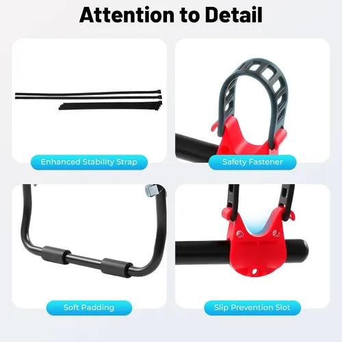 Miniatura 8 de Soporte de bicicleta de coche para 3 bicicletas, con correas ajustables para maletero, se pliega para almacenamiento, compatible con la mayoría