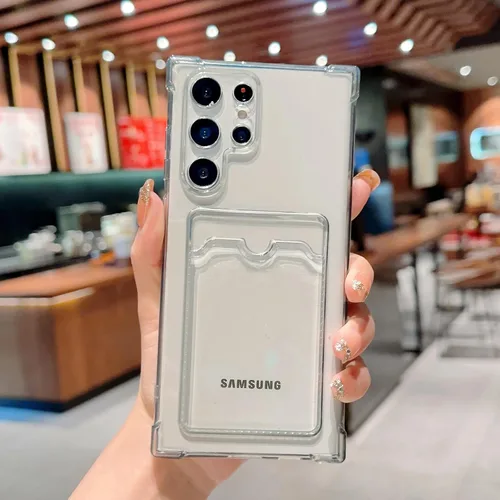 Miniatura 184 de Tuokiou Funda para Samsung Galaxy A14 5G, Fundas Protectoras Transparentes con Ranura para Tarjetas, Funda Cartera de TPU Suave Ajustada Resistente