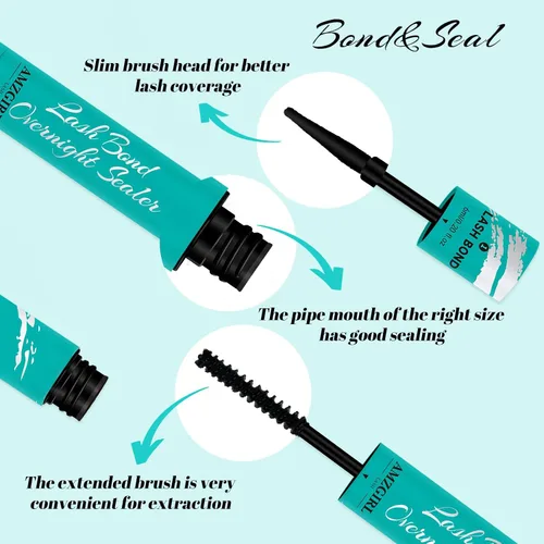 Miniatura 4 de Lash Bond and Seal Pegamento para Racimos de Pestañas House of Lash Racimos Bond y Sellador Overnighter 12ml Larga Duración 72 Horas Pegamento Negro
