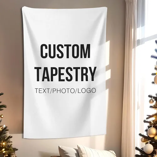 Miniatura 9 de Misnest Tapiz personalizado, fotos personalizadas, texto para el hogar, dormitorio, fiesta, sala de estar, telón de fondo, horizontal, 37 x 29