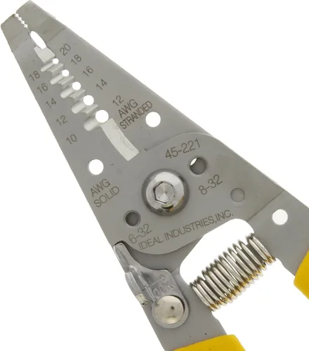 Miniatura 3 de IDEAL Electrical 45-221 Reflex Super T-Stripper pelacables, acero inoxidable, 8-16 AWG sólido, 10-18 AWG trenzado