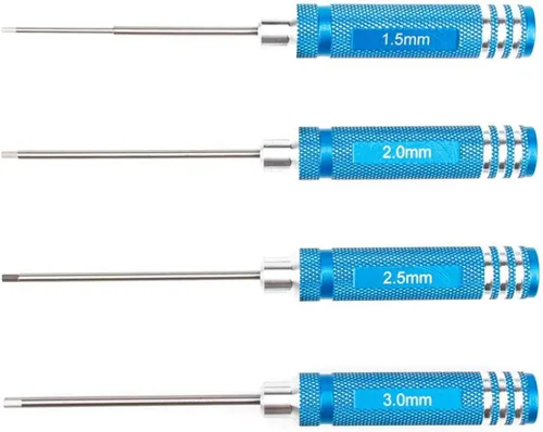 Miniatura 6 de Compartir Goo H1.0.197 in 0.079 in 0.098 in 0.118 in Mango Allen Destornilladores hexagonales Kit de herramientas de controlador de llave Compatible