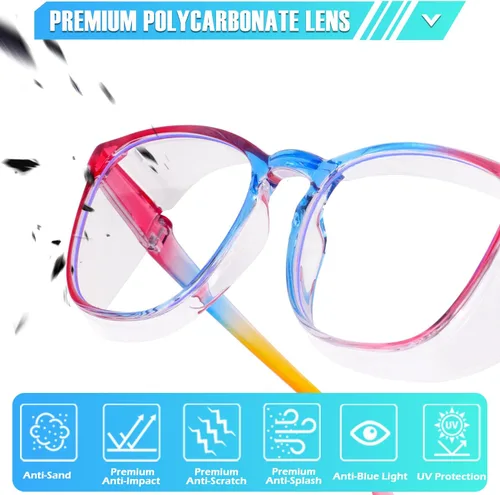 Miniatura 5 de 4 Pack Safety Glasses Goggles For Women Anti Fog, Cute Protective Eyewear for Nurses, ANSI Z87+ Anti-Blue Light