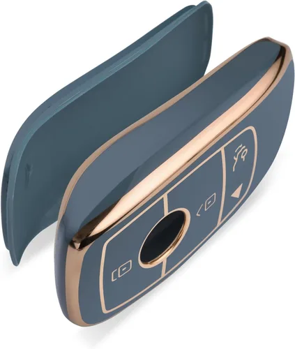 Miniatura 6 de ELOHEI Funda para llavero de Mercedes Benz, funda suave de alta calidad de protección completa de 360 grados, accesorios para Mercedes Benz E, S, C