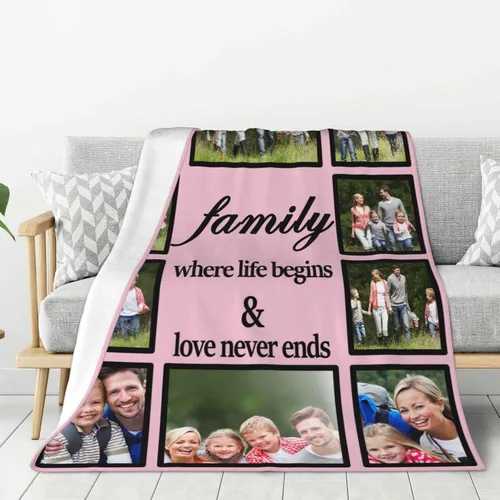 Miniatura 68 de JCETUNO Regalos personalizados de San Valentín para él y ella, mantas personalizadas con foto, mantas de fotos personalizadas, mantas de fotos