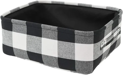 Miniatura 11 de Caja de almacenamiento para adornos de Navidad de INough, organizador de decoración festiva, tejida con hilo grueso, cesta de Navidad para niños