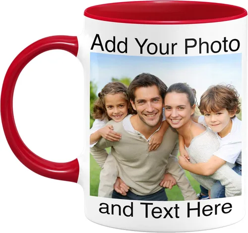 Miniatura 9 de Taza de café con foto personalizada, taza de cerámica personalizada, 11 onzas, apta para microondas, divertida, reutilizable, verde