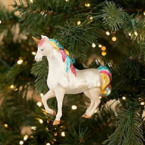 Miniatura 2 de Adorno de unicornio navideño de cristal