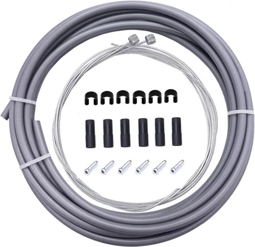 BlueSunshine - Juego de cables de freno y carcasa para bicicleta, kit de repuesto de cable de freno básico para tu bicicleta (negro), carcasa de