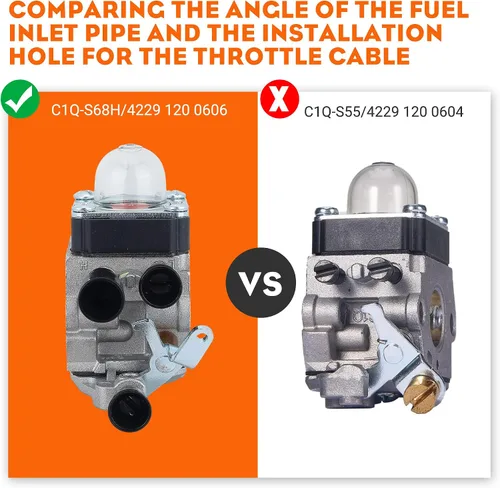 Miniatura 2 de HIPA Carburador BG55 para STIHL BG 55 BG85 BG65 BG85C SH85 SH55 BG45 BG55C BG55Z BG46 BG65DZ BG85DZ BG85DZ piezas de soplador de hojas reemplazar
