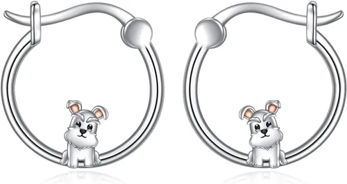 Miniatura 75 de VONALA Bonitos aretes de aro de plata de ley 925, regalos de cumpleaños para mujer