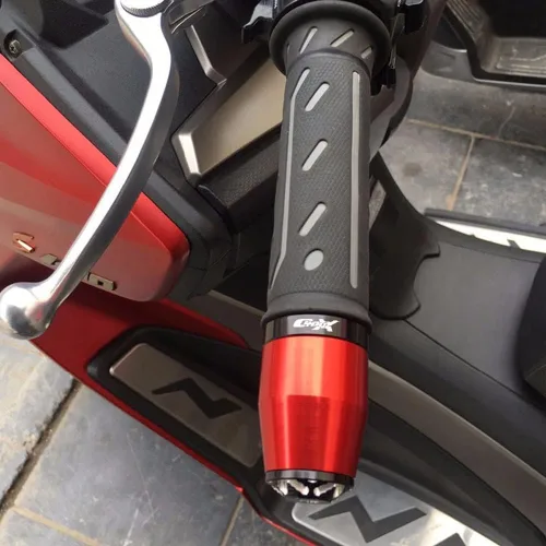 Miniatura 3 de for Kawasaki for VERSYS 300 X 650 2017-2021 Motorcycle Handlebar End Aluminum Handle Bar End Caps Balanced Plug Grips Cap with Logo Handle Bar Black
