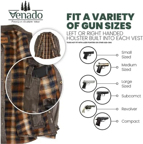 Miniatura 8 de Venado Cotton Suede Concealed Carry Shirt Jacket
