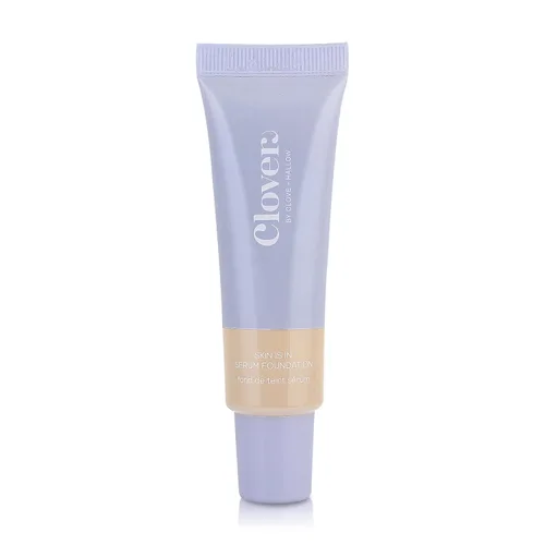 Miniatura 8 de Clover Skin Is In Serum Foundation Suero facial hidratante, base ligera, libre de crueldad animal y vegano, con escualano y cera de semillas de 10