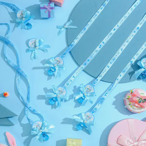 Miniatura 4 de Remuuly 60 piezas de chupetes de baby shower, lindo elefante acrílico, chupete de regalo de fiesta, chupetes para niñas, niños, baby shower, fiesta