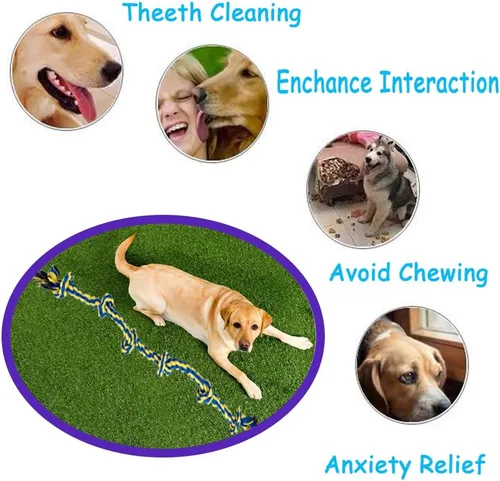 Miniatura 4 de Juguetes de cuerda para perros grandes para masticadores agresivos – Pitbull Tug of War, resistente, al aire libre, raza mediana a grande, juguetes