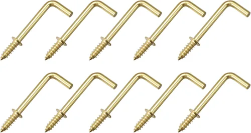 Miniatura 10 de METALLIXITY Ganchos de tornillo para colgar (0.827 in/0.83 pulgadas), 50 unidades, gancho de techo de acero al carbono, ganchos de metal