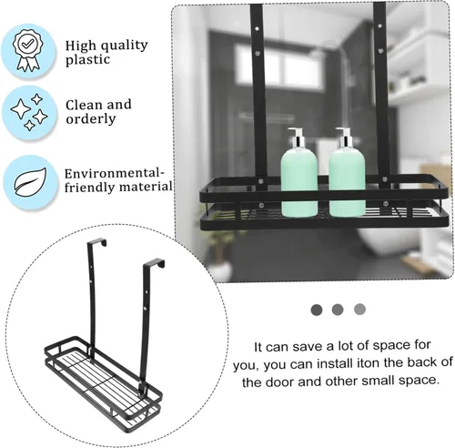 Miniatura 3 de DOITOOL Organizador de almacenamiento colgante sobre la puerta, estante de ducha de baño, estante de pared adhesivo de acero inoxidable