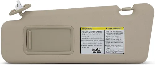 Miniatura 10 de SCITOO Visera interior beige para el lado derecho del pasajero para Toyota Camry 2006-2011 con techo solar (OE: 74310-06750-E0)
