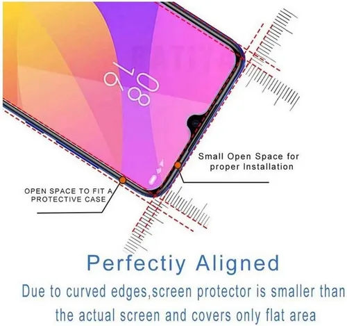 Miniatura 4 de Protector de pantalla compatible con Huawei P30 Lite, protector de pantalla ultra transparente, protector de pantalla de vidrio templado