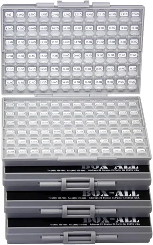 Miniatura 11 de AideTek Resistencia de montaje en superficie de tamaño 0402 144 valores, 100 unidades/valor 1% Kit de resistencias de muestra distribuido en caja