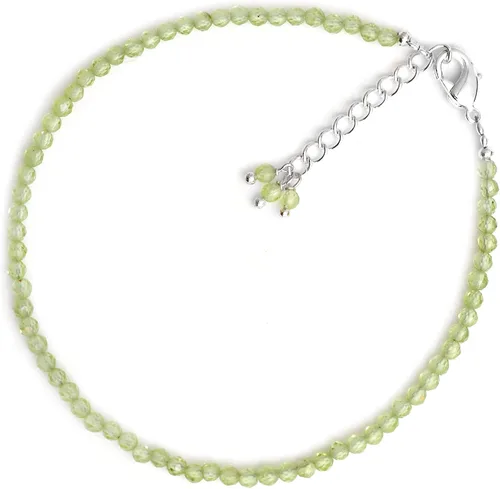 Miniatura 75 de Gempires - Pulseras de cuentas de piedras preciosas hechas a mano, ligeras, de cristal, para uso diario, hipoalergénicas, de 8 pulgadas, chapadas