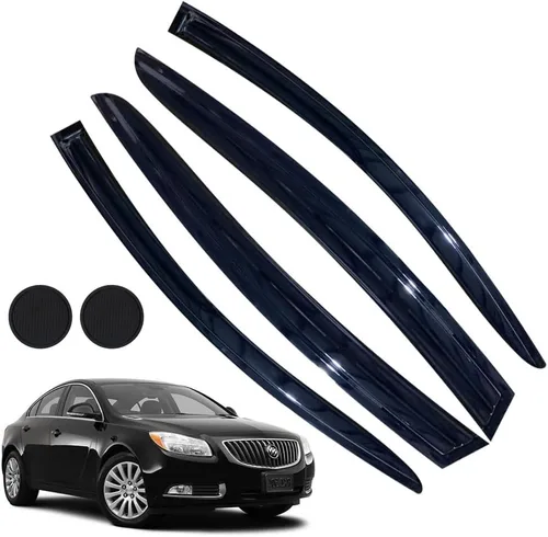 Miniatura 12 de Protectores de lluvia para Mazda 3 Hatchback 2010-2013, deflectores de ventana lateral con cinta adhesiva para Mazda 3 Hatchback, viseras de ventana