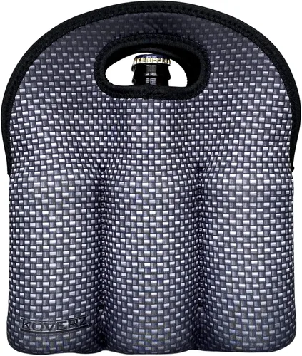 Miniatura 2 de Paquete de 6 portadores con aislamiento de neopreno #1, portador de botellas de cerveza, bolsa de seis paquetes - Buffalo Plaid