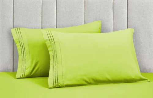 Miniatura 65 de Mocassi Juego de sábanas de lujo de 4 piezas, calidad prémium de hotel de 1800 hilos, ajuste fácil, sábanas y fundas de almohada resistentes a
