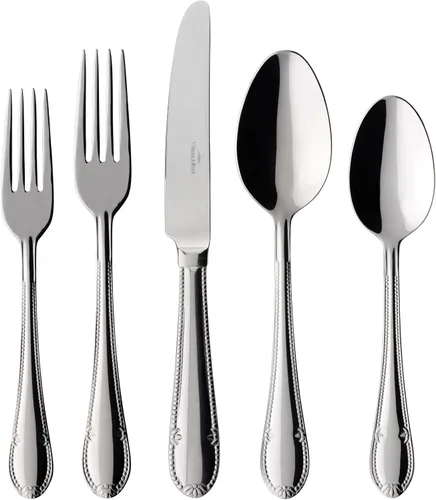Miniatura 10 de Villeroy & Boch Blacksmith - Juego de cubiertos de 60 piezas, acero inoxidable 18/10, servicio para 12, caja de regalo
