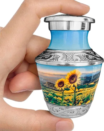 Miniatura 8 de Urna de flor de cerezo rosa para cenizas para mujeres, urnas de cremación grandes para mujeres adultas, urna funeraria conmemorativa para cenizas