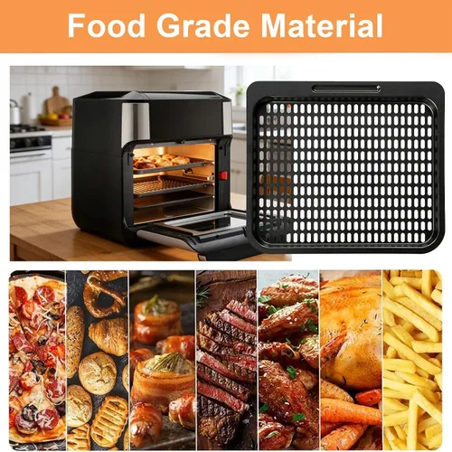 Miniatura 5 de Repuesto de bandeja de cocción para freidora de aire, rejilla de cocina de malla de 10 cuartos de galón, accesorios para freidora de aire Instant