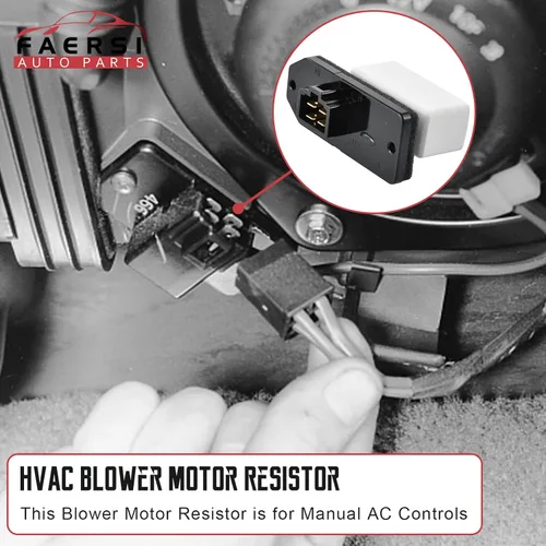 Miniatura 3 de FAERSI Resistencia de motor de ventilador HVAC de reemplazo para 1994-2008 Dodge Ram 1500 2500 3500 Pickup, 1993-1999 Grand Cherokee Reemplaza RU109