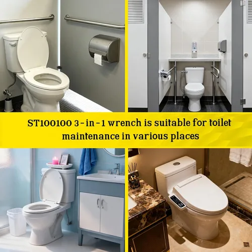 Miniatura 7 de ST100100 - Llave 3 en 1 compatible con Flushmate 501A, 501B, 503, 503H, 503UH, inodoros de asistencia a presión serie 504 para extensión de descarga