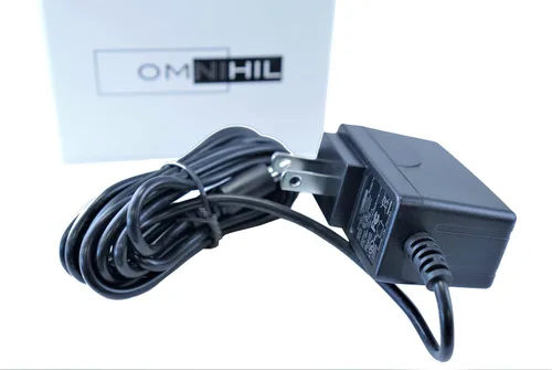 OMNIHIL [Listado UL] Adaptador de corriente AC/DC de 8 pies de largo, adaptador de corriente AC/DC compatible con la fuente de alimentación
