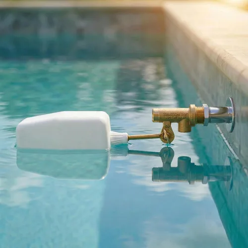 Miniatura 6 de Válvula de flotador de agua de 3/8 pulgadas, con brazo ajustable de latón, llenado automático y válvula de control de nivel de agua, para onds