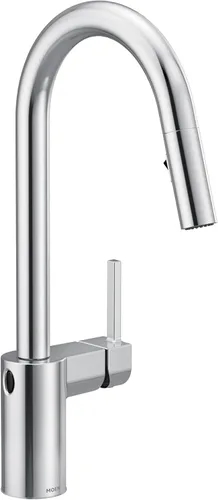 Miniatura 15 de Moen Align Grifo de cocina Motionsense Wave con un solo sensor sin contacto, de un mango de arco alto moderno con acoplamiento de reflejo