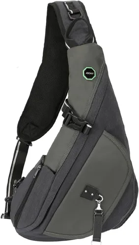 Miniatura 9 de Bolsa de Hombro Pequeña Mochila Cruzada Bolso de Bandolera Paquete de Cuello Verde militar