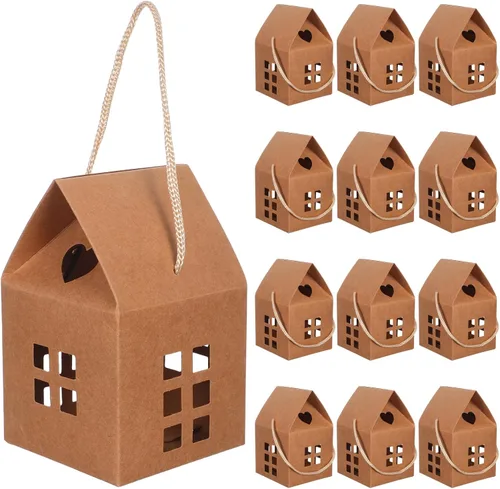 ARTIBETTER 15 cajas 3D de Navidad, dulces y galletas, cajas, cajas de golosinas, para dulces, golosinas y recuerdos de fiesta de vacaciones