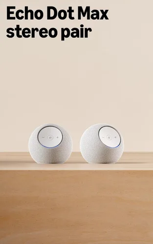 Miniatura 9 de Amazon Echo Dot Max (modelo más reciente): parlante Alexa con sonido que llena la habitación y graves casi 3 veces más potentes, ideal para salas