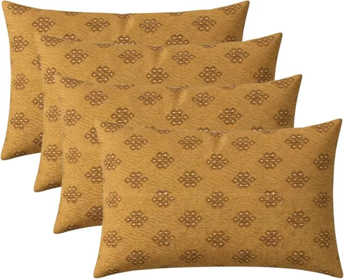 Miniatura 9 de RSH DECOR: Sunbrella - Juego de 4 almohadas lumbares, 20 x 12 pulgadas, tela de rendimiento resistente al agua y a la decoloración, fundas
