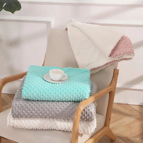 Miniatura 3 de yky Manta de bebé de forro polar con burbujas personalizadas para niños, mantas de bebé personalizadas con nombre bordado