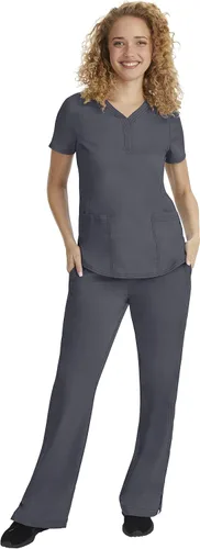 Miniatura 3 de Healing Hands Pantalón de hospital de etiqueta púrpura para mujeres modelo Taylor 9095 2 con cordón y 2 bolsillos