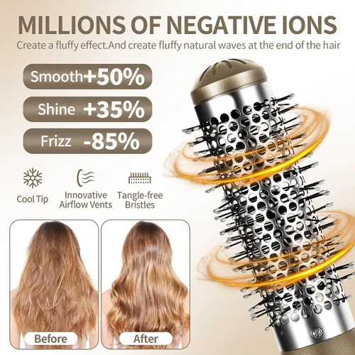 Miniatura 3 de Multistyler Pro 5 en 1, moldeador de aire caliente para rizar, alisar, dar volumen, todo tipo de cabello