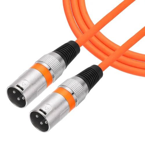 Miniatura 9 de MECCANIXITY Cable de micrófono XLR macho a macho de 2 pies y 3 pines, adaptador profesional de audio XLR, cables de micrófono para sistemas PA