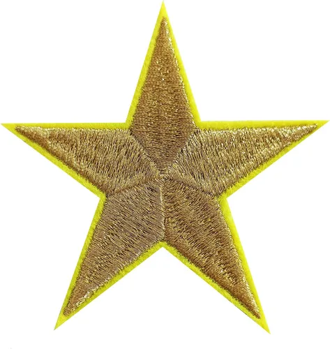 Miniatura 21 de 5 parches para planchar con estrellas negras, parches bordados para ropa, chaquetas, sombreros, mochilas, jeans (3.2 pulgadas)